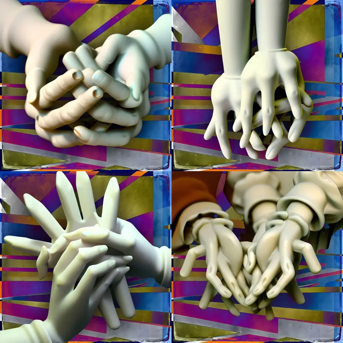 3D-Personenhandmodell